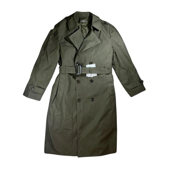 Garrison Collection Heritage Green All Weather Trench Coat NWT - 40R - Picture 2 of 5